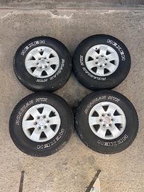 4 GOMME E CERCHI MITSUBISHI V60 V80 L200 265 70 16