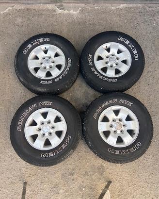 4 GOMME E CERCHI MITSUBISHI V60 V80 L200 265 70 16
