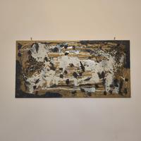 quadro d'arte contemporanea con effetto materico 