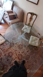 Tavolo Frau piano tondo con diametro 120cm di cris