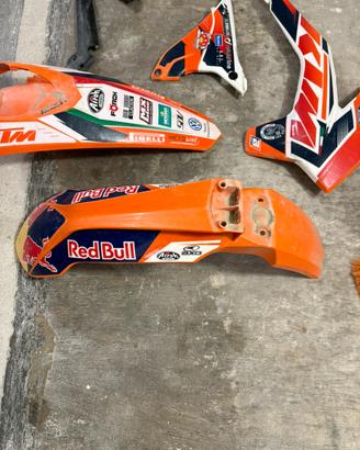 Plastiche e grafiche ktm exc 250 dal 2012 al 2016
