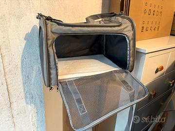 Trasportino per cane/gatto in tessuto