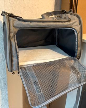 Trasportino per cane/gatto in tessuto