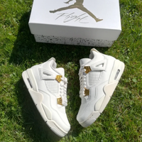Jordan 4 Retro Retro Bianco/Oro EU 39