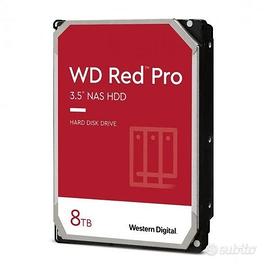 WD Red Pro 8TB WD8005FFBX NAS nuovo