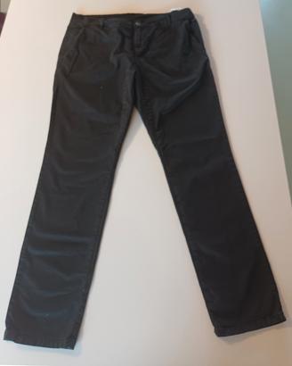 pantaloni neri scout in cotone 