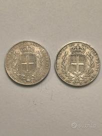 Carlo Alberto - 5 lire coppia