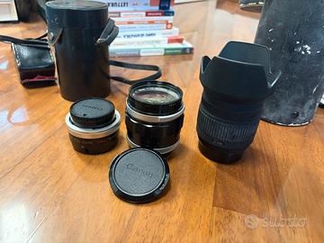 Lotto obiettivi canon obiettivo