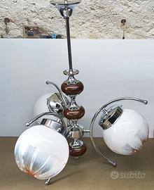 Lampadario 3 luci tipo MAZZEGA vetro di MURANO .