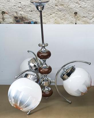 Lampadario 3 luci tipo MAZZEGA vetro di MURANO .