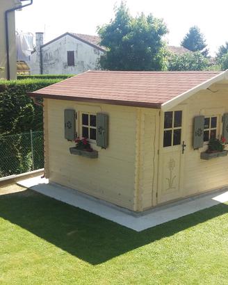 Casetta da giardino in legno mt. 2X2