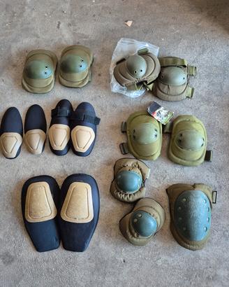 Lotto Ginocchiere Gomitiere Militare Esercito Army