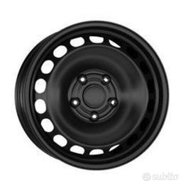 4 Cerchi in ferro 15 pollici 5x112 + gomme (Skoda,