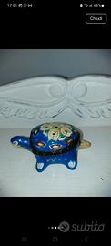 Tartarugina portagioie vintage in ceramica