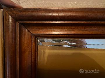 Specchio molato in cornice antica