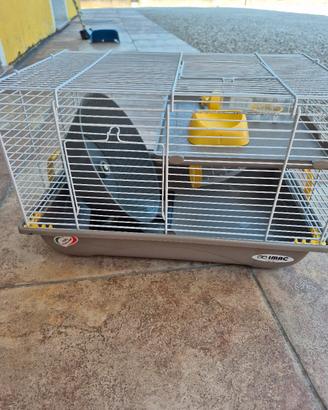 Gabbia per criceti con ruota silenziosa