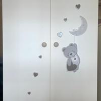 Armadio bianco PALI bambini