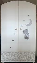 Armadio bianco PALI bambini