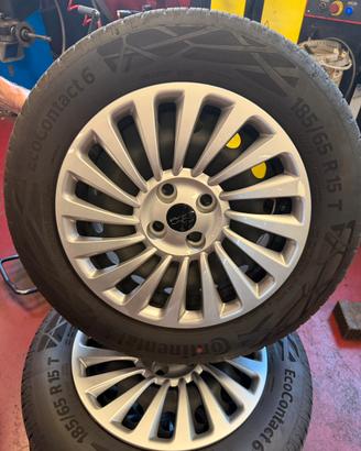 4 gomme estive 15” fiat 500e