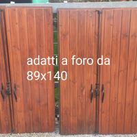 scuri in legno riverniciati e sistemati
