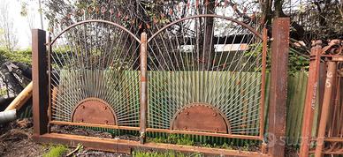 Cancello ferro 400 x 180-192 x 225 su monoblocco