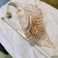 Foglia vetro murano dorata