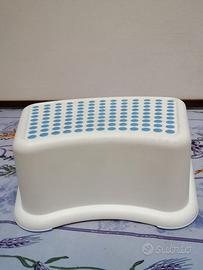 rialzo/sgabello bambini ikea bianco/blu