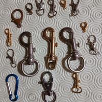 Lotto moschettoni e ganci