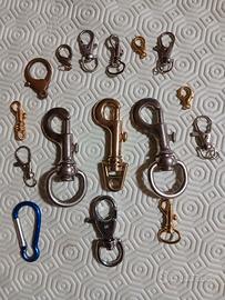 Lotto moschettoni e ganci