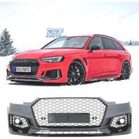 PARAURTI ANTERIORE AUDI A4 B9 15-19 LOOK RS4 PDC N