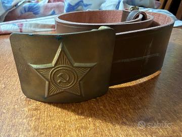 cintura sovietica vintage dell'armata rossa