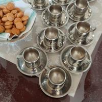 Tazzine in acciaio inox vintage