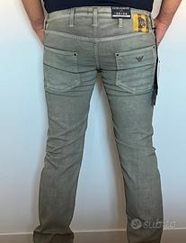 JEANS ARMANI tg 28 cartellinati verde/grigio NUOVI