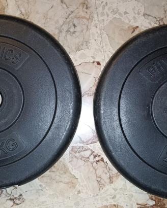 2 Dischi da 2,5 kg Physionics in Plastica Palestra