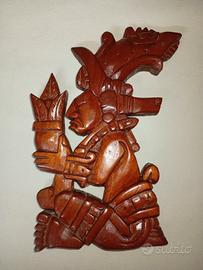 Scultura in legno Maya/Azteca
