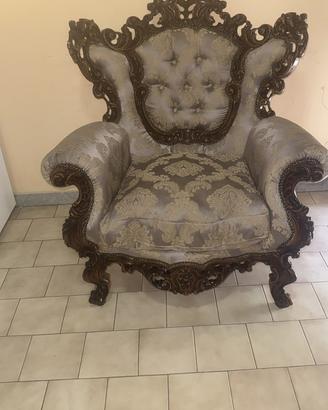 Poltrone da salotto Barocco/Rococò coppia