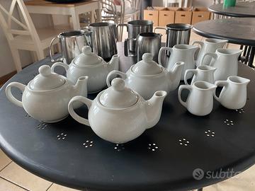 Teiere - bricchetti da latte - pentolini
