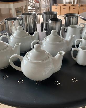Teiere - bricchetti da latte - pentolini