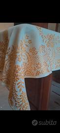 Tovaglia damascata Jacquard anni '60 124x128 