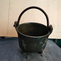 Pentolino in ottone da arredamento