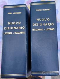 vocabolario italiano-latino,  latino- italiano 