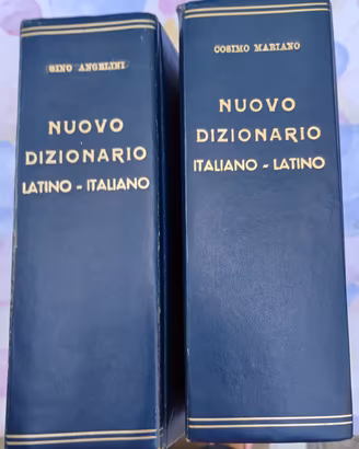 vocabolario italiano-latino,  latino- italiano 
