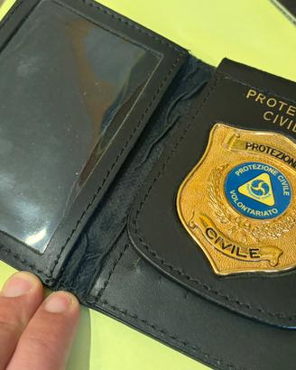 PORTAFOGLIO CON PLACCA - PROTEZIONE CIVILE