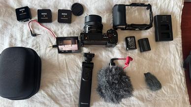 SONY ZV E-10 + Microfoni Rode Go II