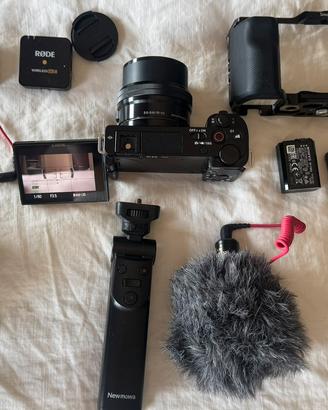 SONY ZV E-10 + Microfoni Rode Go II