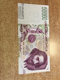 Banconota da lire 50000 BERNINI