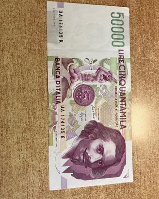 Banconota da lire 50000 BERNINI