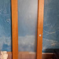 Porta in legna/vetro satinato, scorevole, 210x66cm