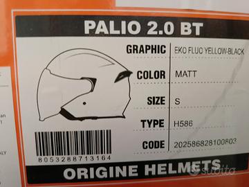 CASCO JET CON INTERFONO ORIGINE HELMETS PALIO BT 2