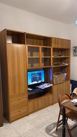 Parete attrezzata legno